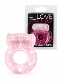 Розовое эрекционное виброкольцо с бабочкой - 1137 - в Пензе купить с доставкой