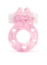 Розовое эрекционное виброкольцо в форме зайчика - 1137 - в Пензе купить с доставкой