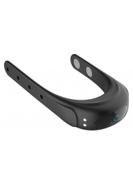 Черное эрекционное виброкольцо на ремешках - Boys of Toys - в Пензе купить с доставкой