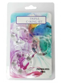Набор из 3 эрекционных прозрачных колец - Boys of Toys - в Пензе купить с доставкой