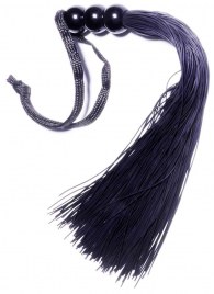 Черная силиконовая плетка - 25,4 см. - Boys of Toys - купить с доставкой в Пензе