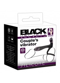 Черная насадка на член с вибрацией Couple’s Vibrator - Orion - в Пензе купить с доставкой