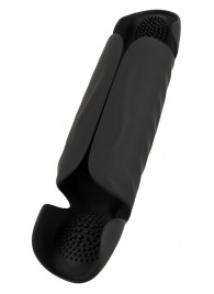 Черный вибромастурбатор с трехточечной стимуляцией Penis Trainer with 3 Point Stimulation - Orion - в Пензе купить с доставкой