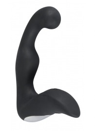 Черный перезаряжаемый стимулятор простаты с вибрацией - 14,6 см. - Orion - в Пензе купить с доставкой