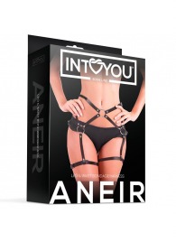 Черные стрепы на бёдра Aneir - Intoyou - купить с доставкой в Пензе