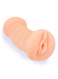 Телесный двусторонний мастурбатор с вибропулей и эрекционными кольцами в комплекте - Sexy Girl - в Пензе купить с доставкой