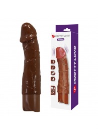 Коричневый реалистичный вибратор Jermaine - 19,5 см. - Baile