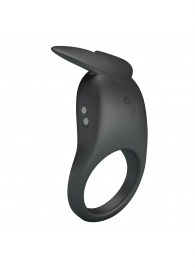 Черное перезаряжаемое виброкольцо Carlton - Baile - в Пензе купить с доставкой