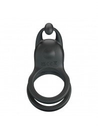 Черное перезаряжаемое виброкольцо Goodwin - Baile - в Пензе купить с доставкой