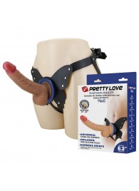 Поясной страпон Wells: трусики в форме бабочки и фаллоимитатор-насадка - Baile - купить с доставкой в Пензе