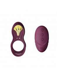 Фиолетовое эрекционное виброкольцо Bayek с пультом ДУ - Zalo - в Пензе купить с доставкой