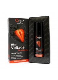 Жидкий вибратор Orgie High Voltage Strawberry - 15 мл. - ORGIE - купить с доставкой в Пензе