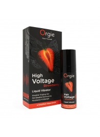 Жидкий вибратор Orgie High Voltage Strawberry - 15 мл. - ORGIE - купить с доставкой в Пензе