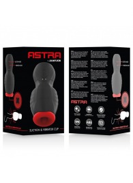 Черно-красный мастурбатор с вибрацией и всасыванием - JAMYJOB - в Пензе купить с доставкой