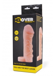 Фаллическая удлиняющая насадка с кольцом для фиксации - 16 см. - ToyFa - в Пензе купить с доставкой