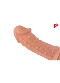 Насадка фаллического вида с венками и шишечками - 14,7 см. - KOKOS - в Пензе купить с доставкой