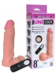 Фаллическая насадка Харнесс UNICOCK 8  с вибрацией - 20 см. - LOVETOY (А-Полимер) - купить с доставкой в Пензе