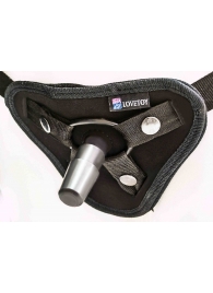 Страпон с 2 насадками и вибрацией UniStrap - 20 и 18 см. - LOVETOY (А-Полимер) - купить с доставкой в Пензе