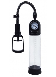 Чёрная вакуумная помпа A-toys с манометром и прозрачной колбой - A-toys - в Пензе купить с доставкой