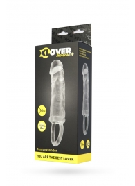 Прозрачная насадка с петлёй для фиксации - 14 см. - ToyFa - в Пензе купить с доставкой