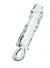 Прозрачная насадка с петлёй для фиксации - 14 см. - ToyFa - в Пензе купить с доставкой