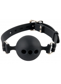 Силиконовый кляп-шар с отверстиями для дыхания Silicone Breathable Ball Gag Small - Pipedream - купить с доставкой в Пензе