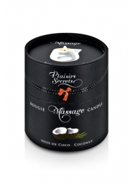 Массажная свеча с ароматом кокоса Bougie de Massage Gourmande Coco - 80 мл. - Plaisir Secret - купить с доставкой в Пензе