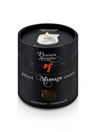 Массажная свеча с ароматом шоколада Bougie de Massage Gourmande Chocolat - 80 мл. - Plaisir Secret - купить с доставкой в Пензе