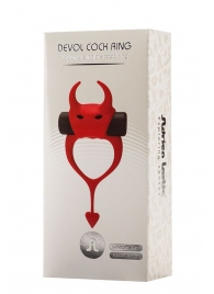 Красное эрекционное кольцо в форме дьяволенка DEVOL COCKRING - Adrien Lastic - в Пензе купить с доставкой