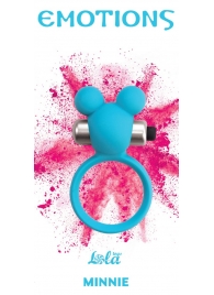 Голубое эрекционное виброколечко Emotions Minnie Breeze - Lola Games - в Пензе купить с доставкой