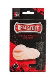 Мастурбатор-ротик с вибрацией REALSTUFF VIBRATING MASTURBATOR MOUTH - Dream Toys - в Пензе купить с доставкой