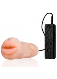 Мастурбатор-ротик с вибрацией REALSTUFF VIBRATING MASTURBATOR MOUTH - Dream Toys - в Пензе купить с доставкой