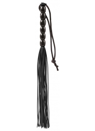 Чёрная мини-плеть из резины Rubber Mini Whip - 22 см. - Blush Novelties - купить с доставкой в Пензе