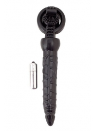 Черная вибронасадка с анальным стимулятором - ToyFa - в Пензе купить с доставкой