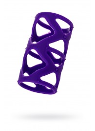 Фиолетовая насадка-сетка на пенис - 7,5 см. - A-toys - в Пензе купить с доставкой