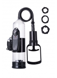 Вакуумная помпа A-toys с вибропулей и эрекционными кольцами - A-toys - в Пензе купить с доставкой