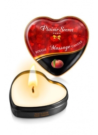 Массажная свеча с ароматом персика Bougie Massage Candle - 35 мл. - Plaisir Secret - купить с доставкой в Пензе