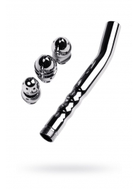Металлический анальный душ с тремя насадками - ToyFa - купить с доставкой в Пензе