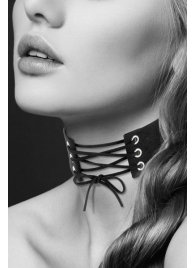 Оригинальный ошейник-чокер со шнуровкой - Bijoux Pour Toi - купить с доставкой в Пензе