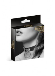 Узенький ошейник из полиуретана с кольцом - Bijoux Pour Toi - купить с доставкой в Пензе