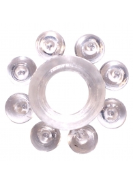 Прозрачное эрекционное кольцо Rings Bubbles - Lola Games - в Пензе купить с доставкой