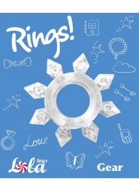 Прозрачное эрекционное кольцо Rings Gear - Lola Games - в Пензе купить с доставкой