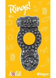 Чёрное эрекционное кольцо Rings Ringer - Lola Games - в Пензе купить с доставкой