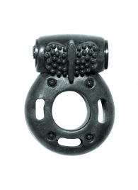 Черное эрекционное кольцо с вибрацией Rings Axle-pin - Lola Games - в Пензе купить с доставкой