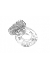 Прозрачное эрекционное кольцо с вибрацией Rings Axle-pin - Lola Games - в Пензе купить с доставкой