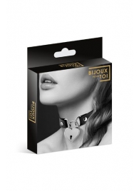 Черный чокер с замком в форме сердца - Bijoux Pour Toi - купить с доставкой в Пензе