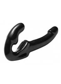 Чёрный безремневой страпон Revolver - XR Brands - купить с доставкой в Пензе