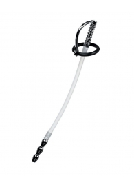 Силиконовый уретральный плаг со сменными фиксирующими кольцами Metal - ToyFa - купить с доставкой в Пензе