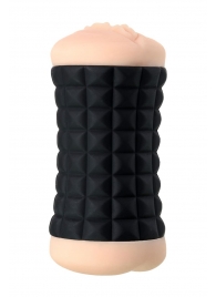 Двухсторонний мастурбатор JOS JANICE в черном цилиндре - JOS - в Пензе купить с доставкой