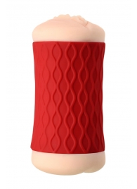 Двухсторонний мастурбатор JOS  NADIN в красном цилиндре - JOS - в Пензе купить с доставкой